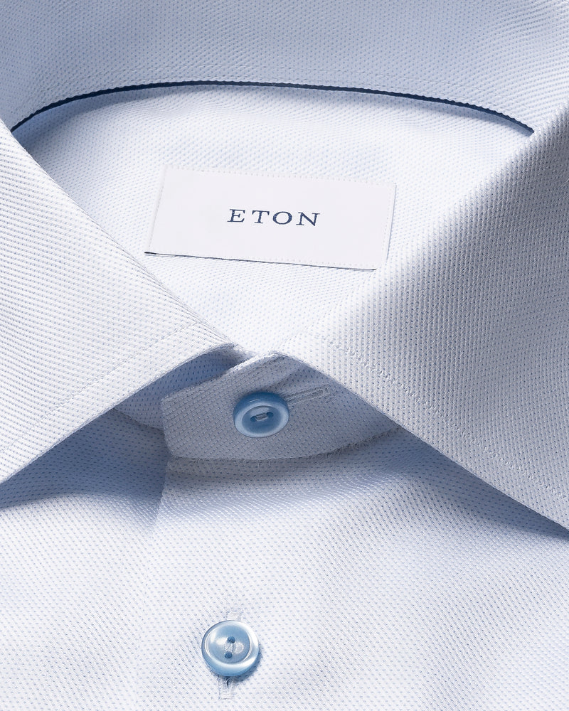 Eton Contemporary Fit Soft Blue Oxford Shirt
