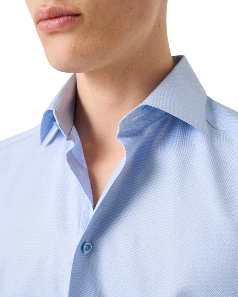 Eton Contemporary Fit Mid Blue Oxford Shirt