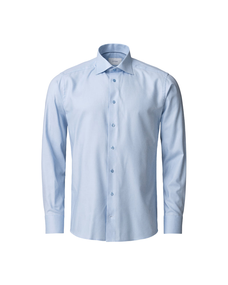 Eton Contemporary Fit Mid Blue Oxford Shirt