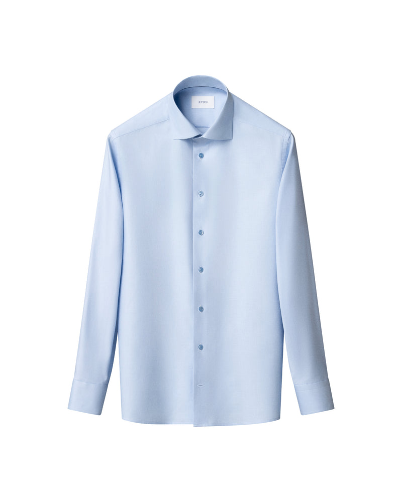 Eton Contemporary Fit Mid Blue Oxford Shirt