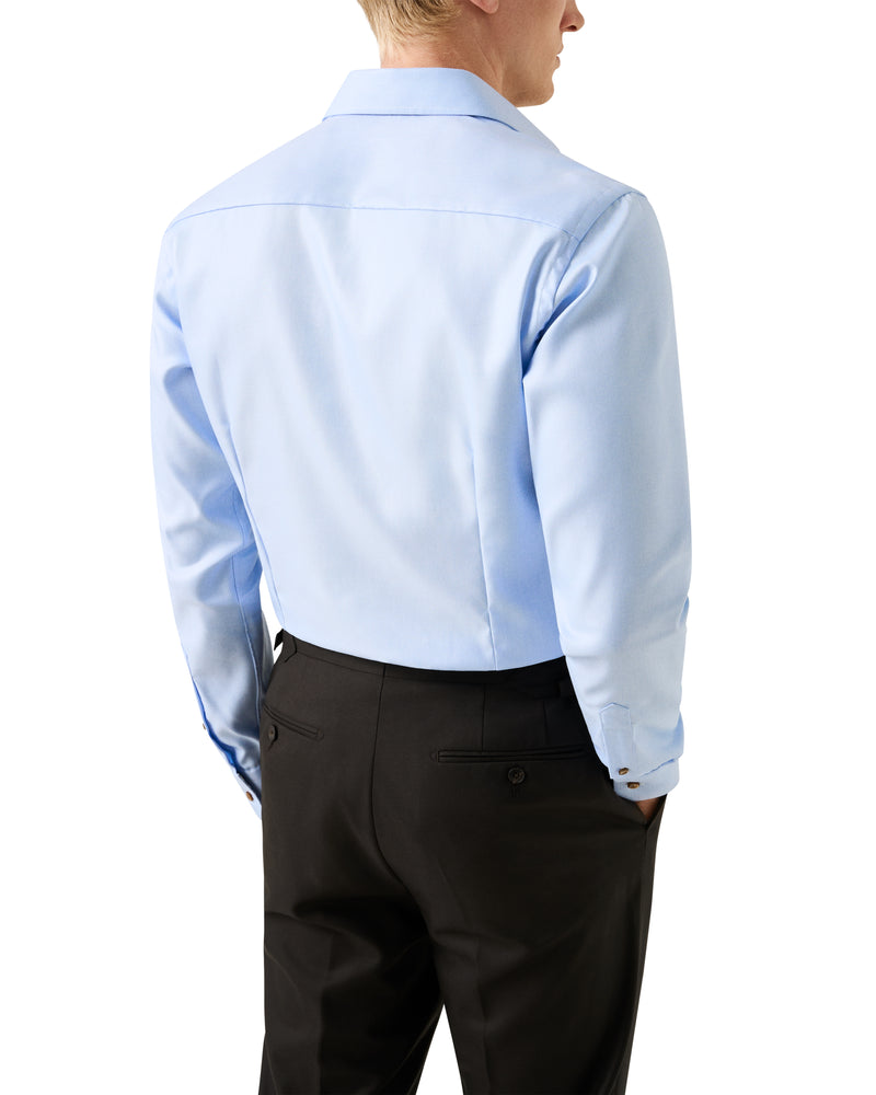 Eton Contemporary Fit Blue Fancy Twill Shirt