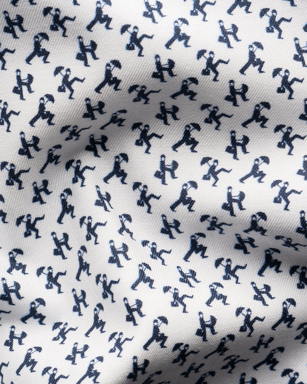 Eton Contemporary Fit Umbrella Print Shirt