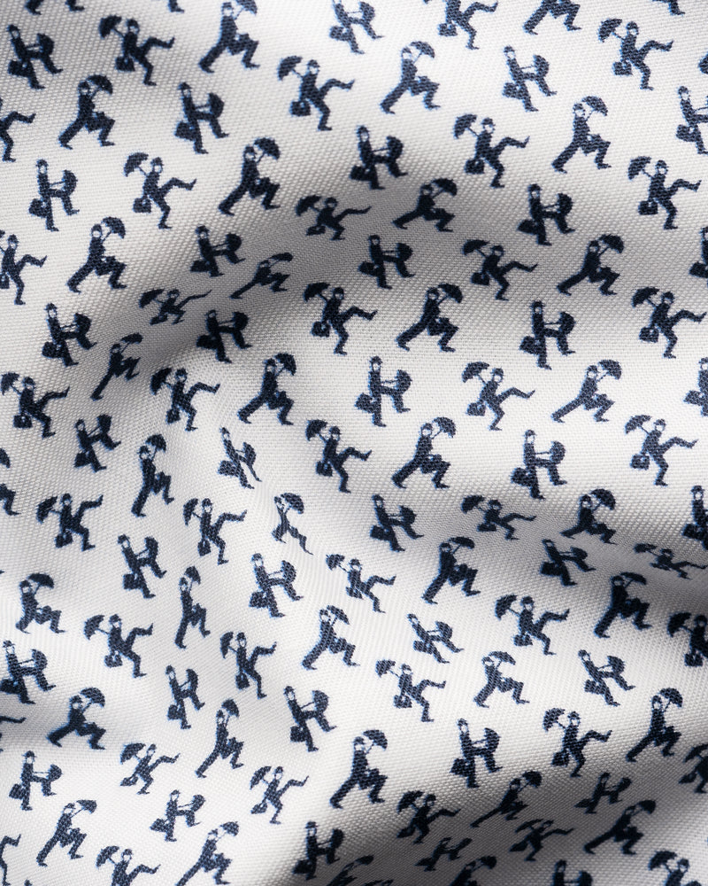 Eton Contemporary Fit Umbrella Print Shirt