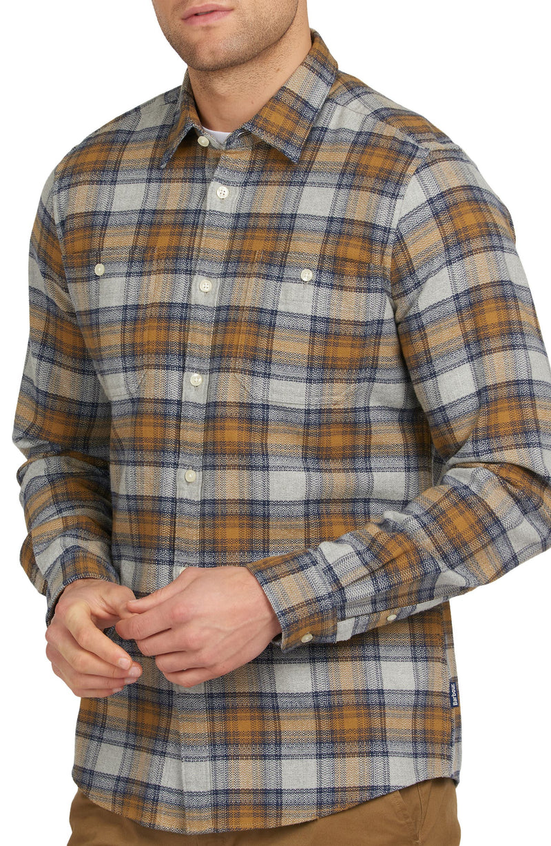 Barbour Abletown Tailored Shirt Grey Marl