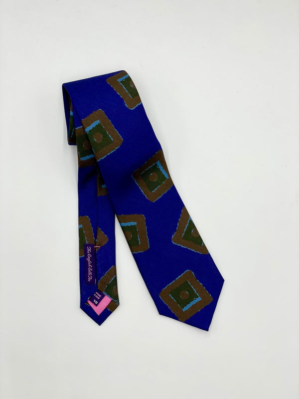 Seaward&Stearn Blue Geometric Tie