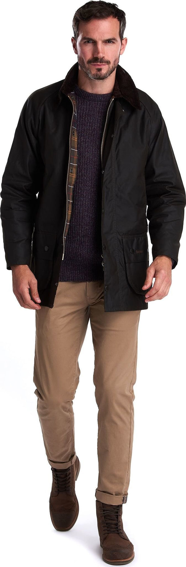 Barbour mens classic beaufort waxed jacket online