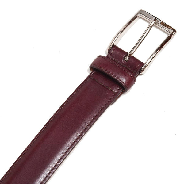 Alden Belt Burgundy Calf Leather