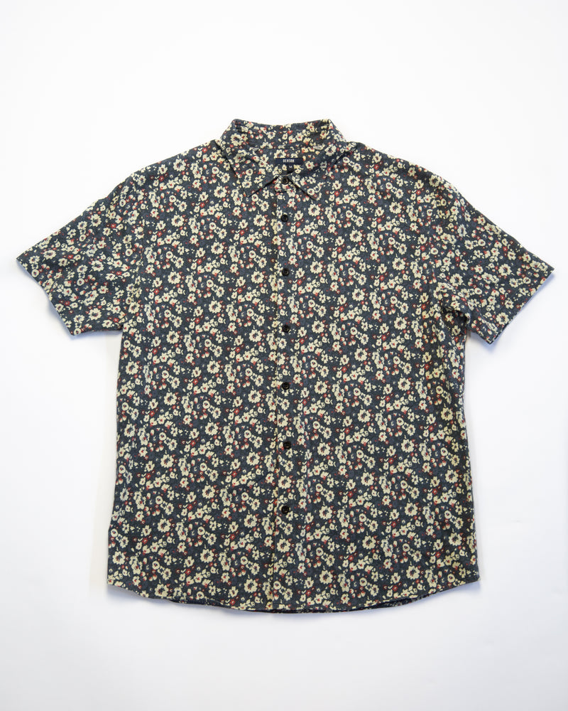 Benson Grace Bay Printed Jersey Shirt Indigo Floral