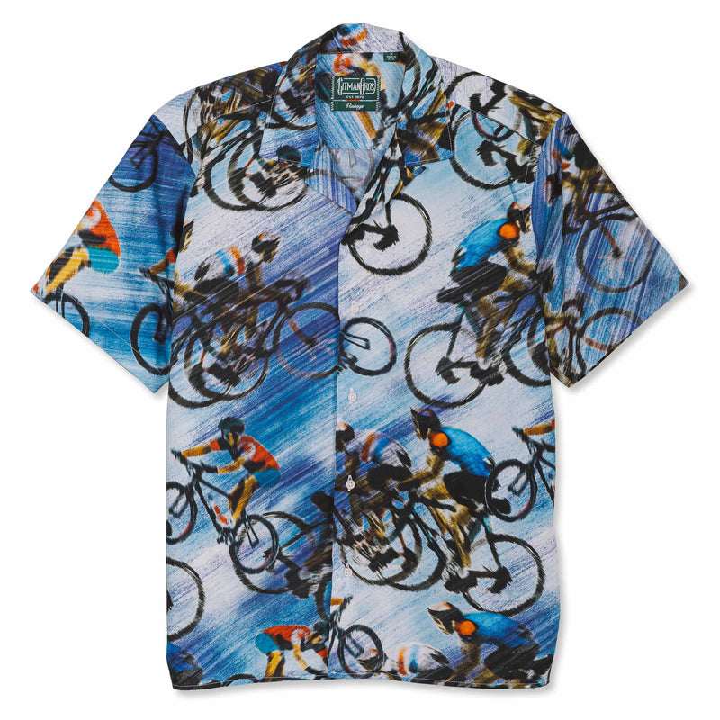 Gitman Vintage Cycle Daze Camp Collar Short Sleeve