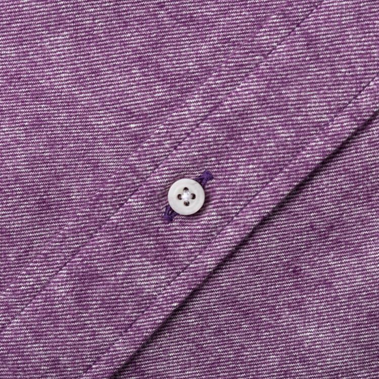 Gitman Vintage Brushed Purple Chambre Long Sleeve Shirt