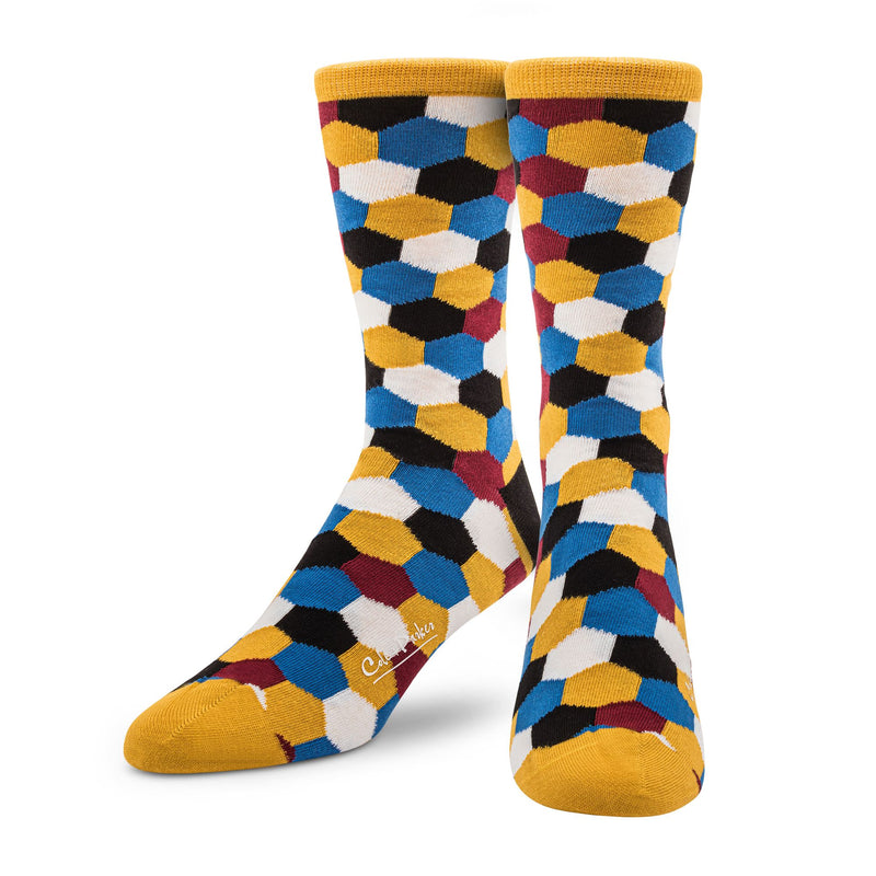 Cole and Parker Hex Pattern Socks