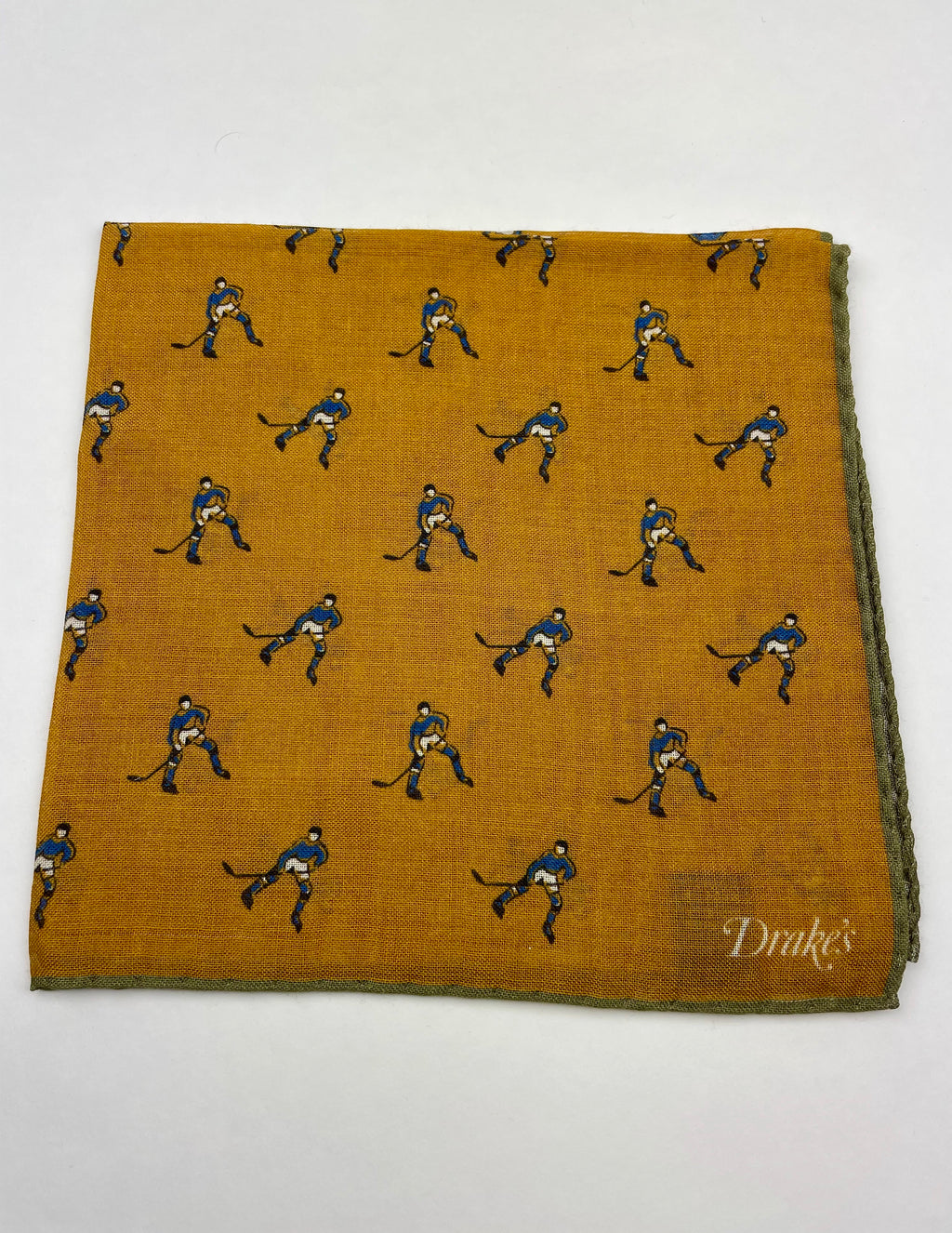 Drakes Hockey Players Linen Gold Pocket Square – Newman's Menswear
