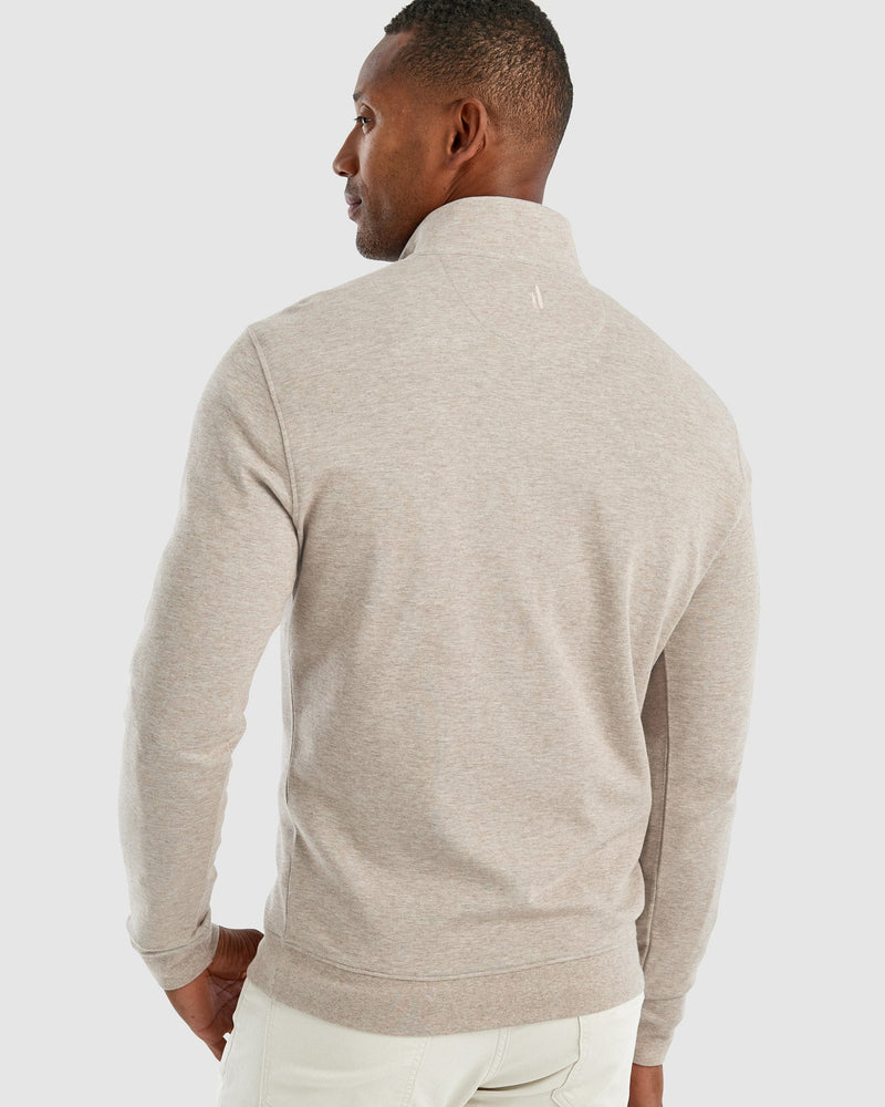 Johnnie O Sully 1/4 Zip Pullover Wheat