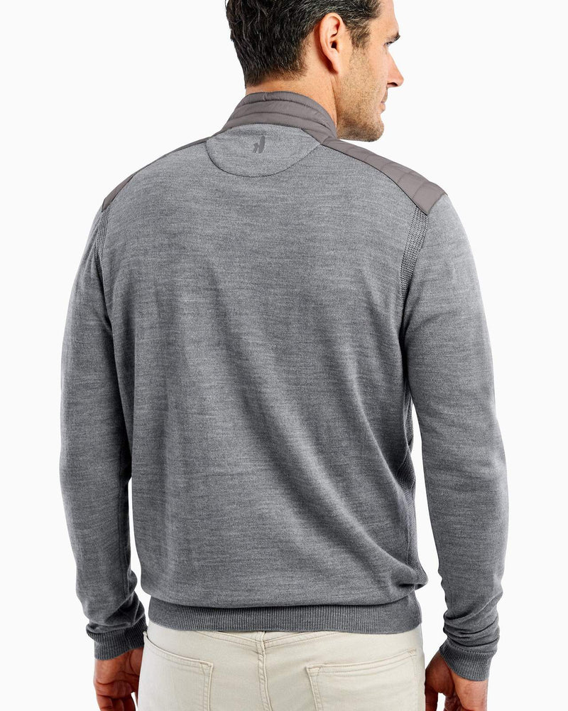 Johnnie O Hybrid 1/4 Zip Pullover Charcoal