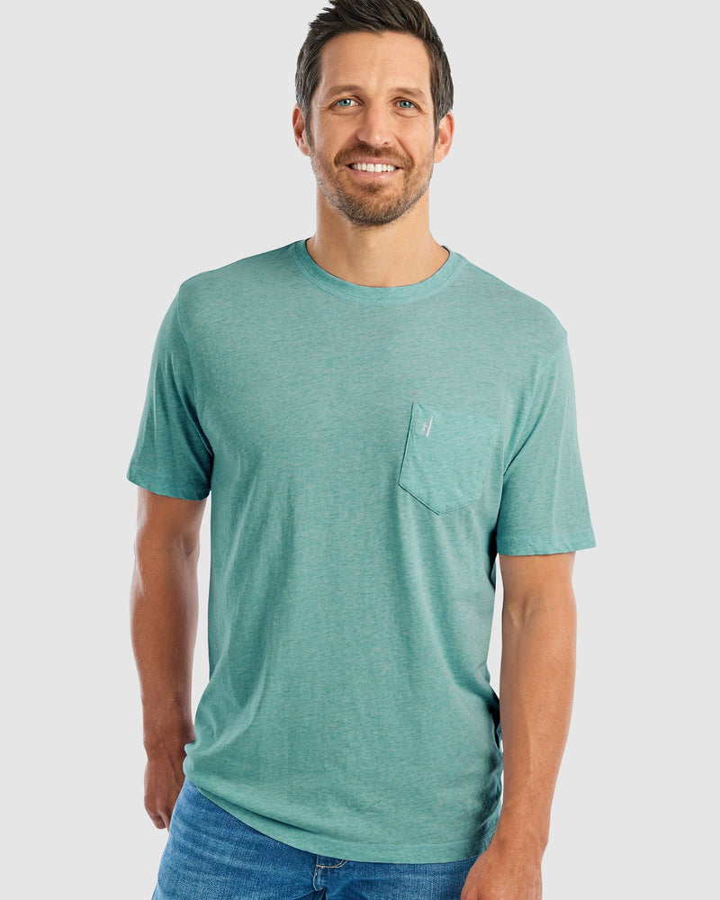 Johnnie O Heathered Dale Short Sleeve T-Shirt Seaglass