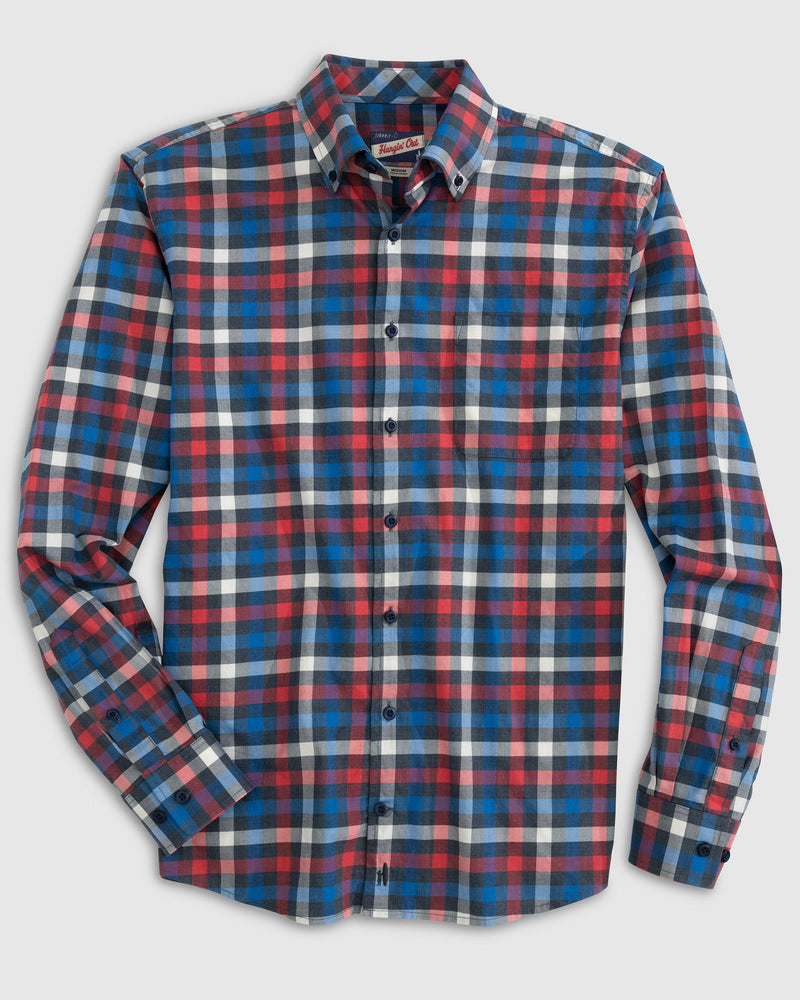 Johnnie O Oberlin Hangin Out Long Sleeve Shirt Charcoal