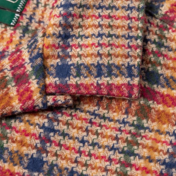 Gitman Vintage Mutli Coloured Jacquard Camp Collar Shirt