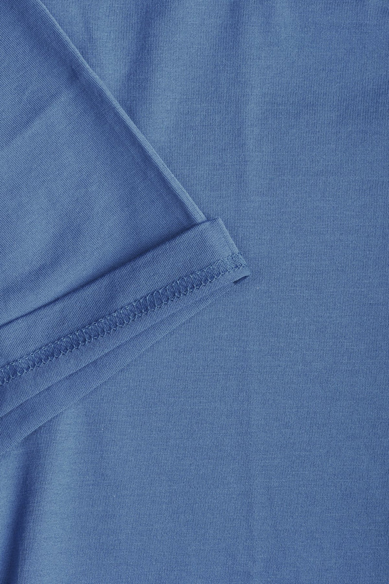 Sunspel Pima Cotton T-Shirt French Blue