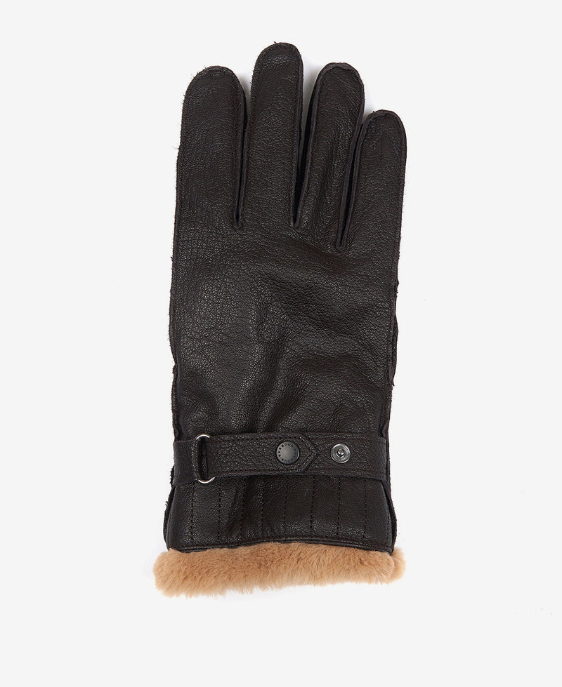 Barbour Leather Utility Gloves Brown