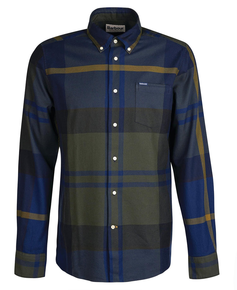 Barbour Dunoon Tailored Shirt Olive Night
