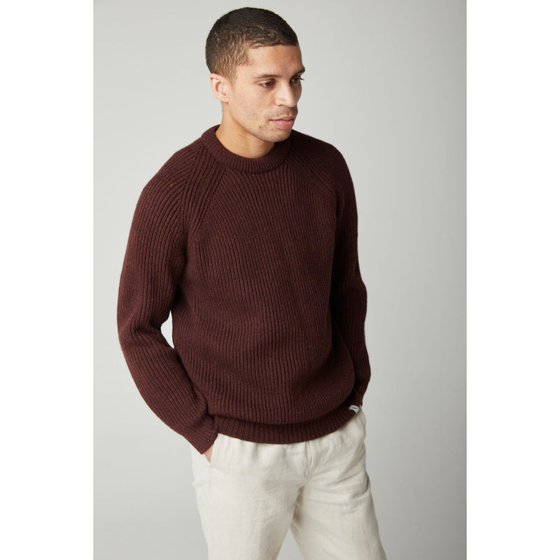 Peregrine Ford Crew Shiraz Ribbed Knit Crew Sweater