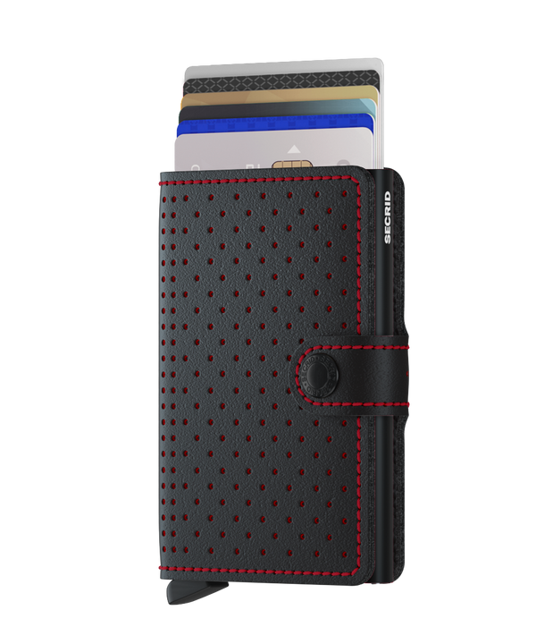 Secrid Miniwallet Perforated Black-Red