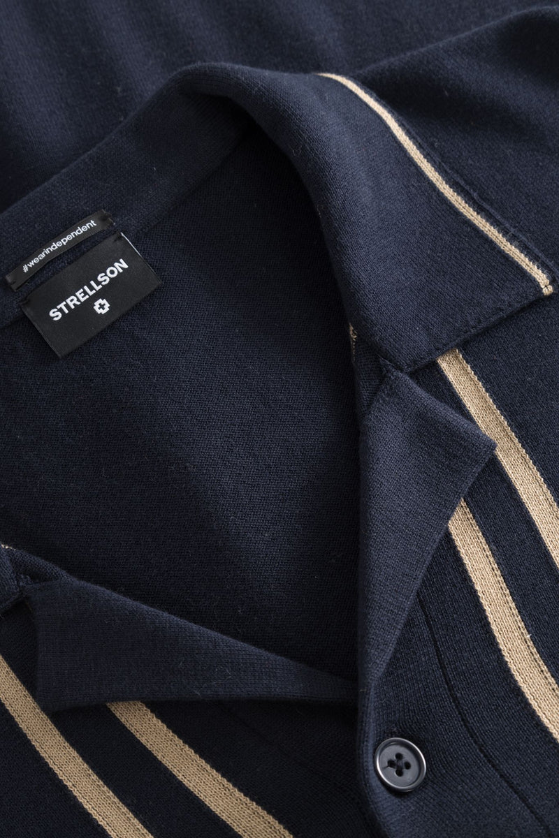 Strellson Kito Knit Shirt Navy