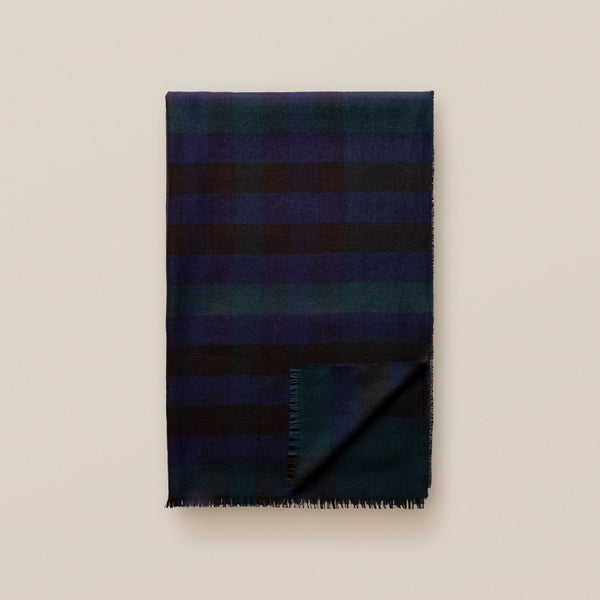 Eton Purple Watch Cashmere Scarf