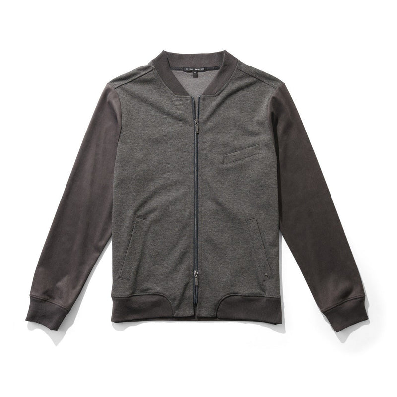 Robert Barakett Graydon Full Zip Sweater Jacket Grey
