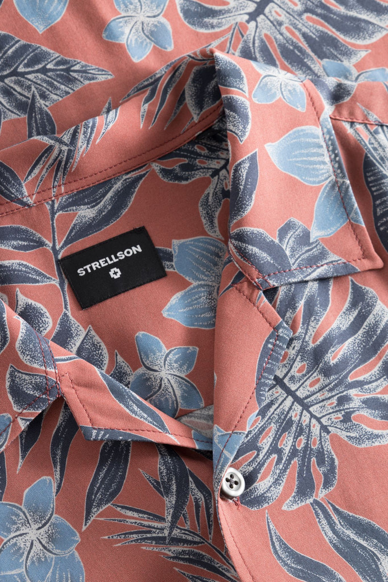 Strellson Cliro Tropical Print Short Sleeve Shirt