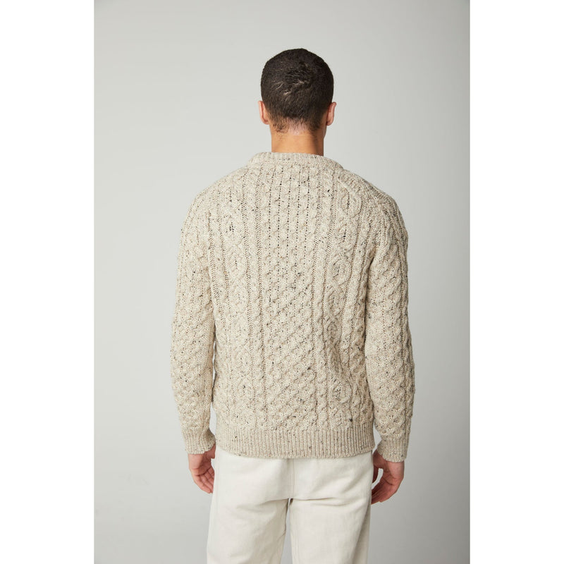 Peregrine Hudson Aran Fisherman Knit Crew Sweater